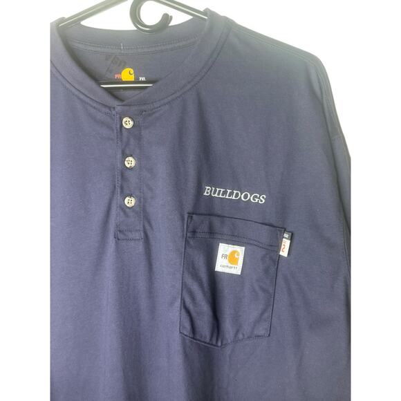 NWOT CARHARTT FLAME RESISTANT MEN'S LONG SLEEVE SHIRT, COTTON MEN'S SIZE 2XL - Picture 5 of 12